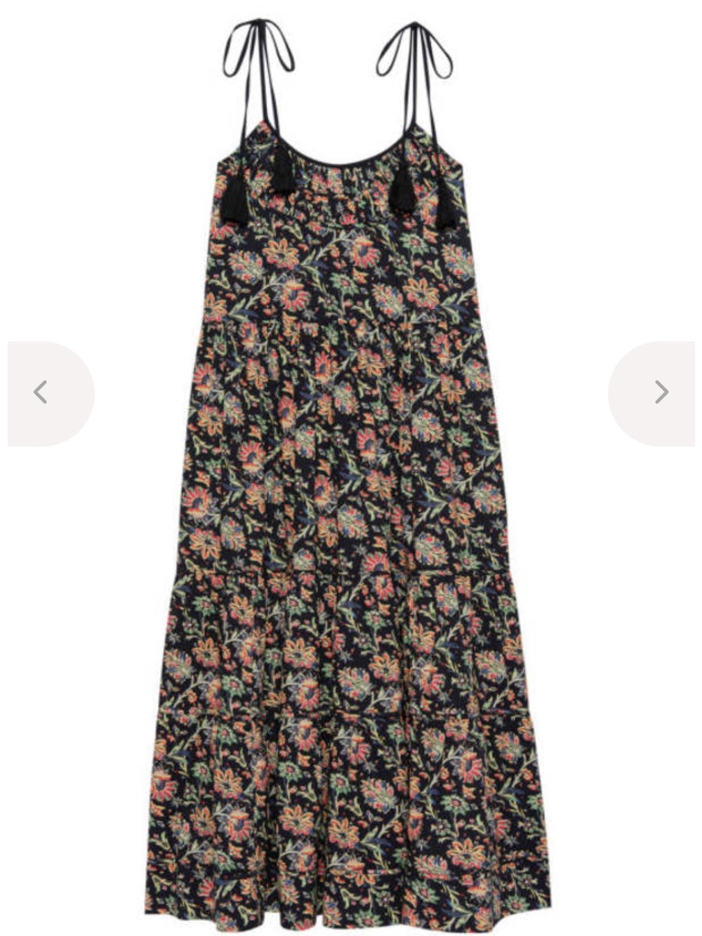 The GREAT The Breeze Dress in Black Paisley